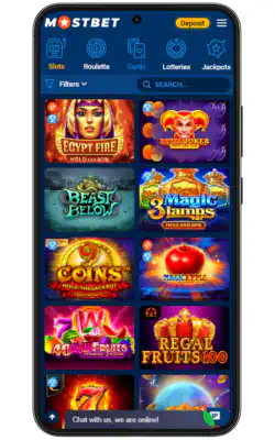 Slot machines at Mostbet Casino